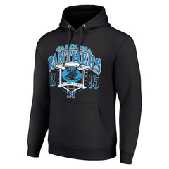 Carolina Panthers Starter 80s Retro Pullover Hoodie Black - NFL