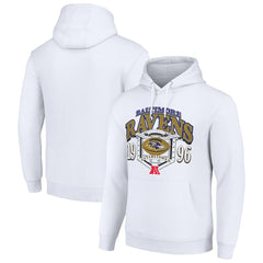 Baltimore Ravens Starter 80s Retro Pullover Hoodie White - NFL