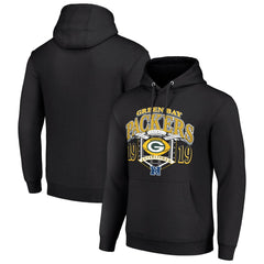 Green Bay Packers Starter 80s Retro Pullover Hoodie Black - NFL