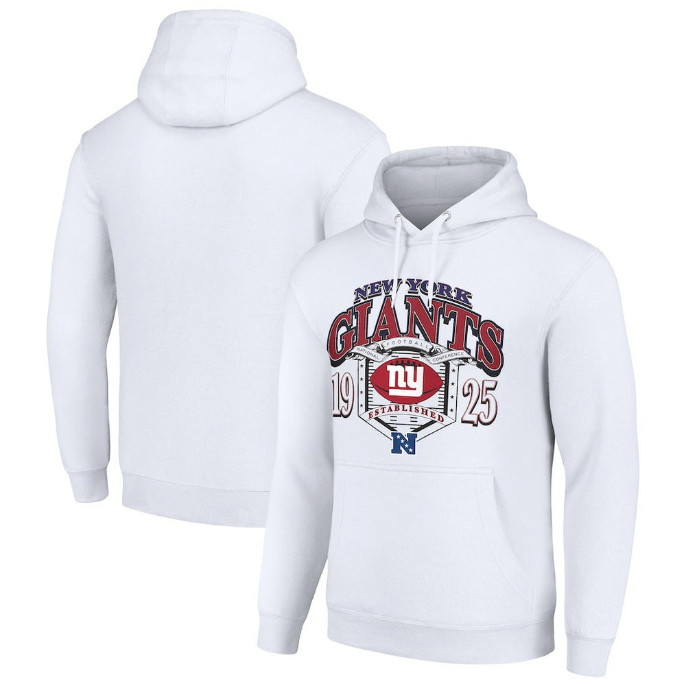 New York Giants Starter 80s Retro Pullover Hoodie White - NFL