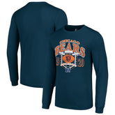 Chicago Bears Starter Retro Long Sleeve Graphic T-Shirt Navy - NFL