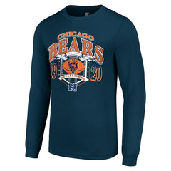 Chicago Bears Starter Retro Long Sleeve Graphic T-Shirt Navy - NFL