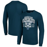 Dallas Cowboys Starter Retro Long Sleeve Graphic T-Shirt Navy - NFL