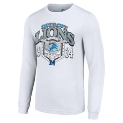 Detroit Lions Starter Retro Long Sleeve Graphic T-Shirt White - NFL