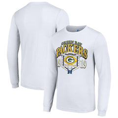 Green Bay Packers Starter Retro Long Sleeve Graphic T-Shirt White - NFL
