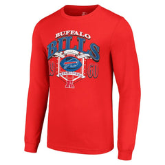 Buffalo Bills Starter Retro Long Sleeve Graphic T-Shirt Red - NFL