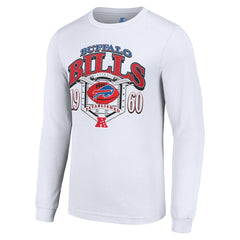 Buffalo Bills Starter Retro Long Sleeve Graphic T-Shirt White - NFL