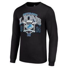 Detroit Lions Starter Retro Long Sleeve Graphic T-Shirt Black - NFL
