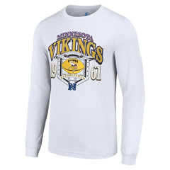 Minnesota Vikings Starter Retro Long Sleeve Graphic T-Shirt White - NFL
