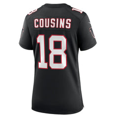 Kirk Cousins Atlanta Falcons Women's Alternate Game Jersey Black - Nike