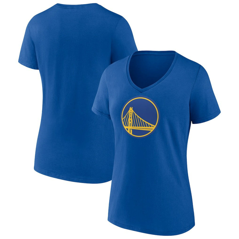 NBA - Golden State Warriors Women's Primary Logo V-Neck T-Shirt - Royal