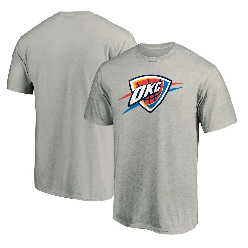 NBA - Oklahoma City Thunder Primary Logo T-Shirt - Heather Gray