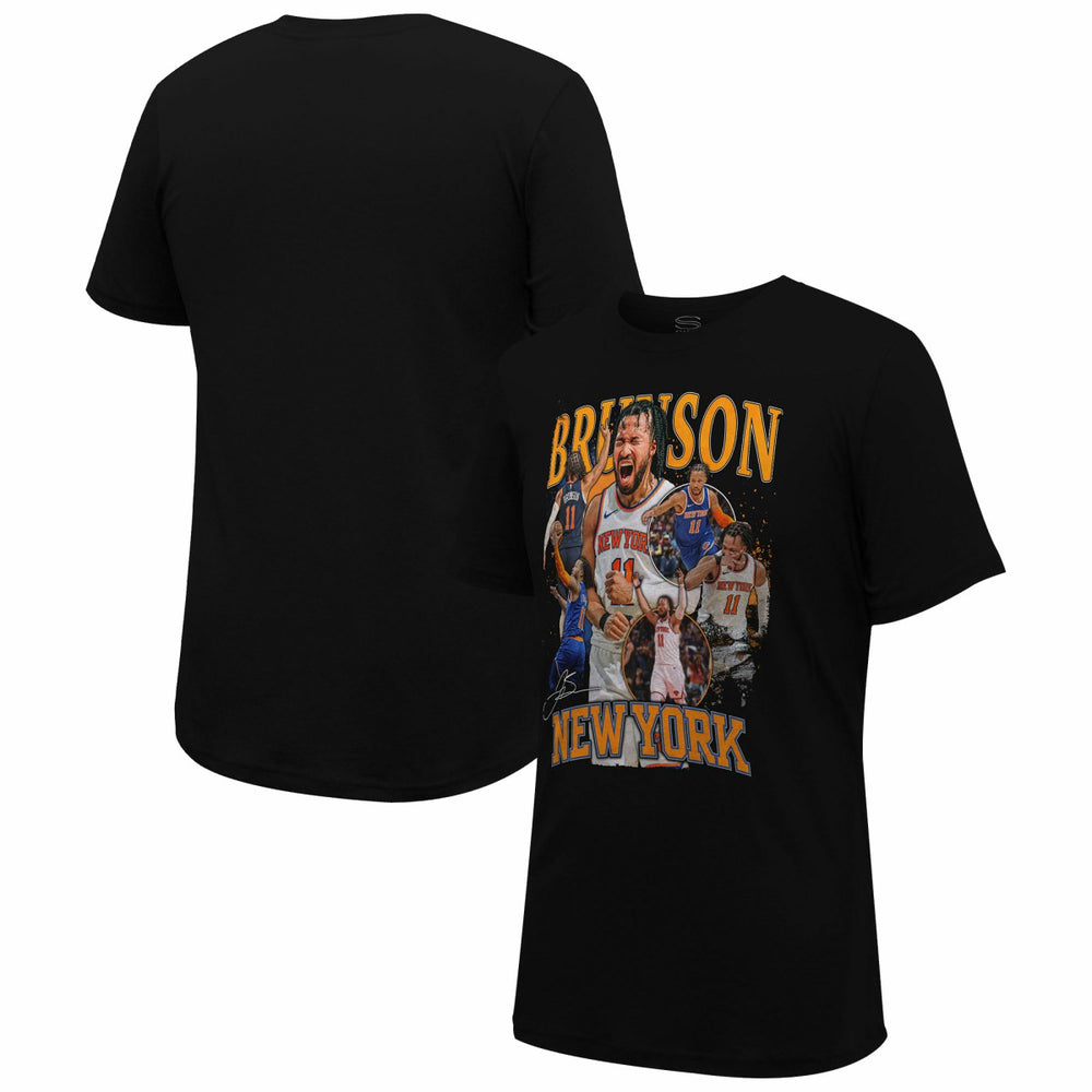 NBA - Jalen Brunson New York Knicks Stadium Essentials Unisex Player Crossroads T-Shirt - Black