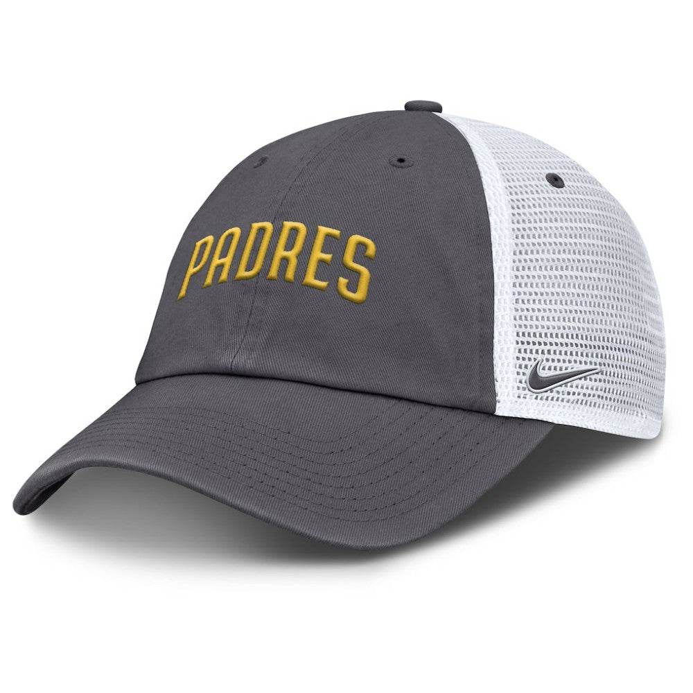 San Diego Padres Nike Wordmark Club Adjustable Trucker Hat for sale