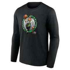 NBA - Boston Celtics Midnight Mascot Long Sleeve T-Shirt - Black