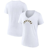 NBA - Indiana Pacers Women's Wordmark Home V-Neck T-Shirt - White