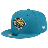 Jacksonville Jaguars New Era Throwback Logo Omaha 59FIFTY Fitted Hat Teal - NFL