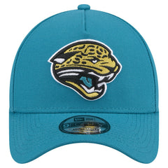 Jacksonville Jaguars New Era Throwback Logo Standard A-Frame 9FORTY Adjustable Hat Teal - NFL
