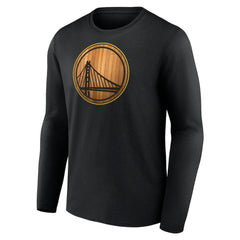 NBA - Golden State Warriors Hardwood Long Sleeve T-Shirt - Black