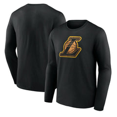 NBA - Los Angeles Lakers Hardwood Long Sleeve T-Shirt - Black