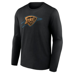 NBA - Oklahoma City Thunder Hardwood Long Sleeve T-Shirt - Black