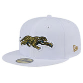 Jacksonville Jaguars New Era Throwback Crawl Omaha 59FIFTY Fitted Hat White - NFL