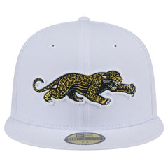 Jacksonville Jaguars New Era Throwback Crawl Omaha 59FIFTY Fitted Hat White - NFL