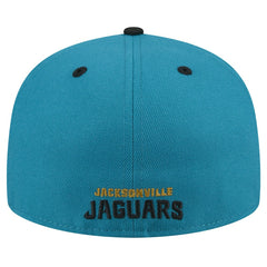 Jacksonville Jaguars New Era Throwback Crawl Flipside Two-Tone 59FIFTY Fitted Hat Teal/Black - NFL