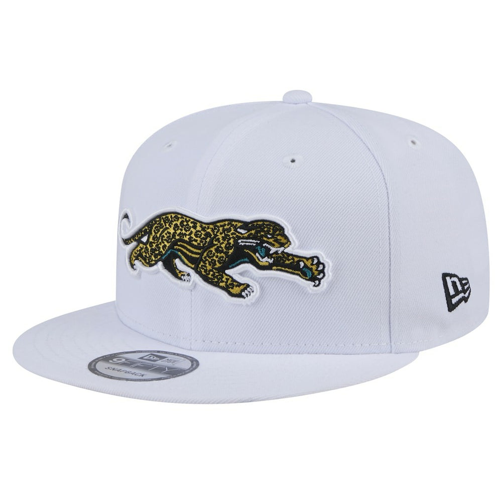 Jacksonville Jaguars New Era Throwback Crawl Standard 9FIFTY Snapback Hat White - NFL