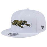 Jacksonville Jaguars New Era Throwback Crawl Standard 9FIFTY Snapback Hat White - NFL