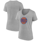 NBA - New York Knicks Women's Alternate Logo V-Neck T-Shirt - Gray