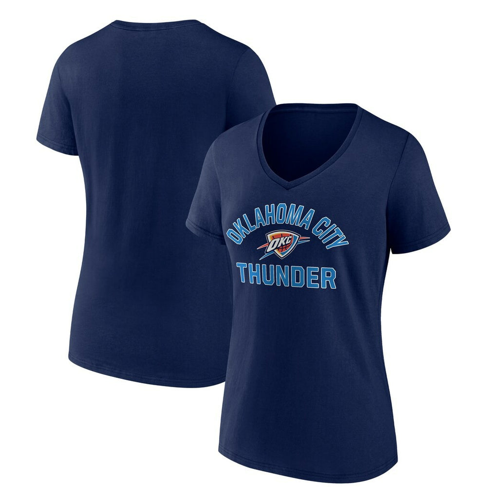 NBA - Oklahoma City Thunder Women's Overtime V-Neck T-Shirt - Navy