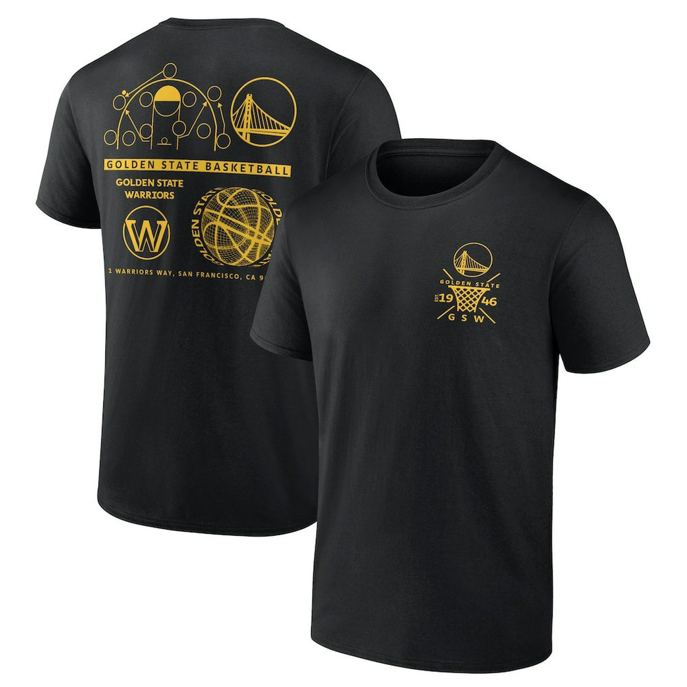 NBA - Golden State Warriors Street Collective T-Shirt - Black