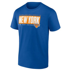 NBA - New York Knicks Blocked Out T-Shirt - Blue