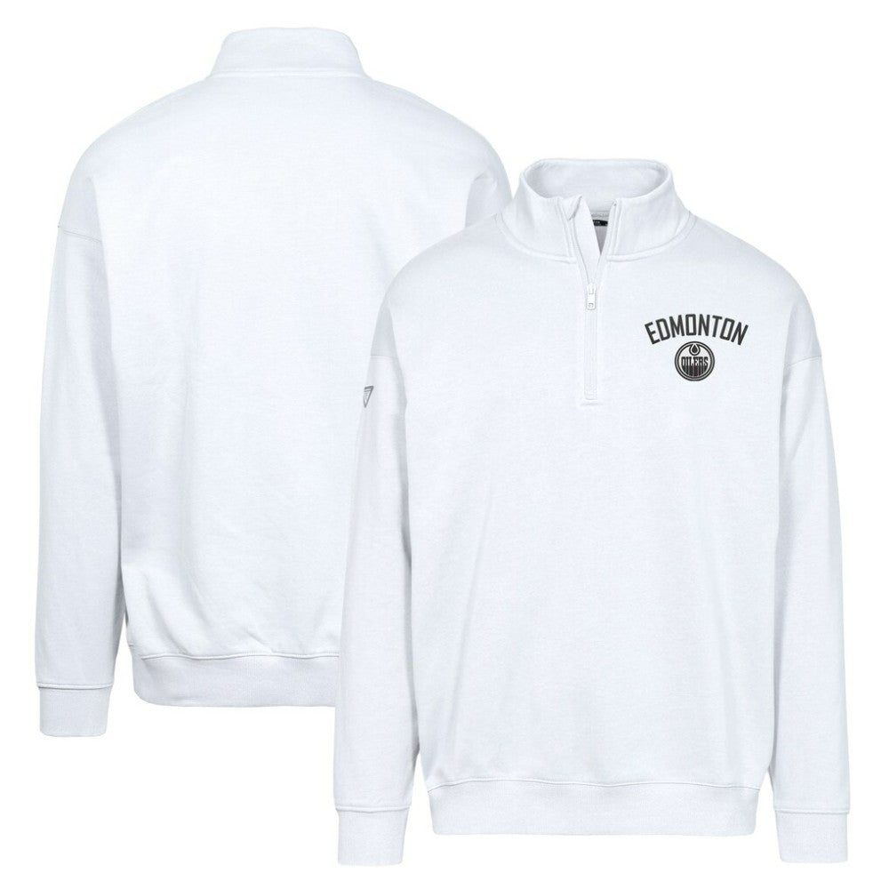Edmonton Oilers - Levelwear Murray City Capsule Quarter-Zip Sweatshirt White