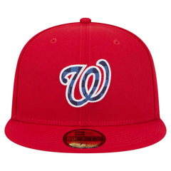 Washington Nationals New Era Checkered Undervisor 59FIFTY Fitted Hat Clearance