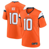 Bo Nix Denver Broncos Player Game Jersey Orange - Nike