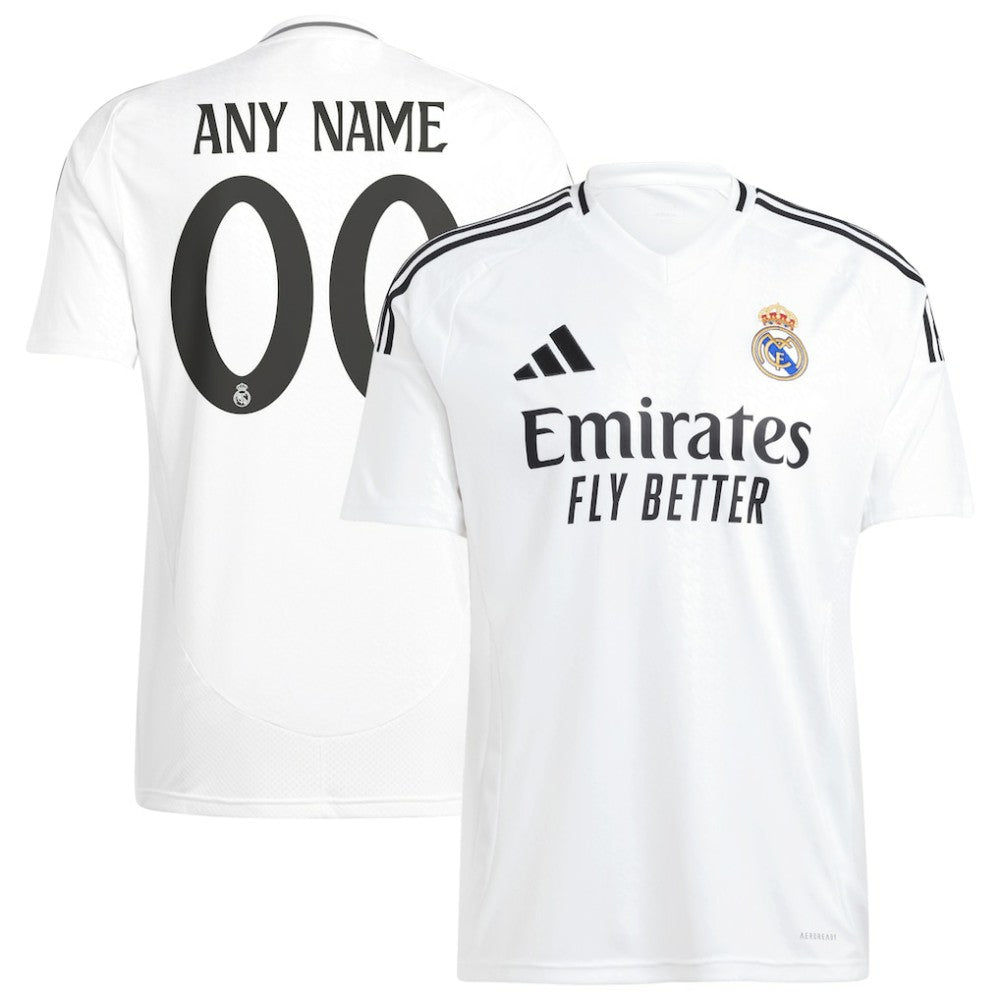 Adidas Real Madrid 2024/25 Home Replica Custom Jerseys - White