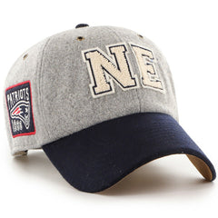 New England Patriots Stoney Clover Lane x '47 Unisex Block Clean Up Adjustable Hat Gray/Navy - 47 brand