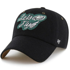 Philadelphia Eagles Stoney Clover Lane x '47 Unisex Field Goal Clean Up Adjustable Hat Black - 47 brand