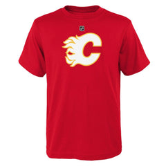Calgary Flames - Youth Primary Logo T-Shirt Red