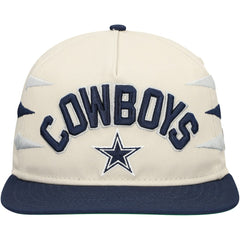 Dallas Cowboys New Era Athletic Golfer Adjustable Hat Stone/Navy - NFL