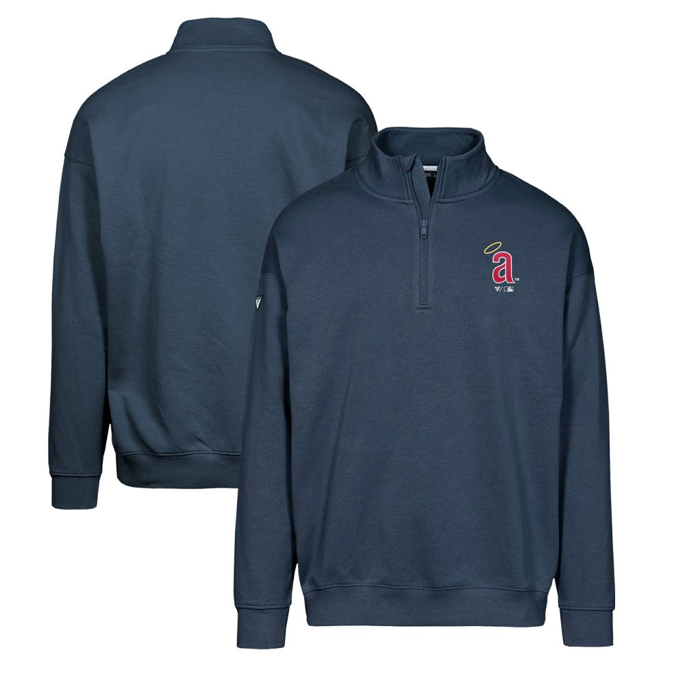 Los Angeles Angels Levelwear Murray Core Logo Quarter-Zip Pullover Top discount