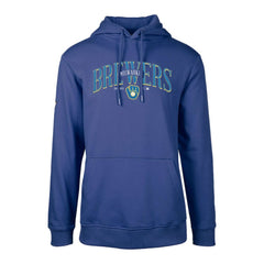 Milwaukee Brewers Levelwear Cooperstown Collection Podium Retro Spellout Pullover Hoodie Clearance