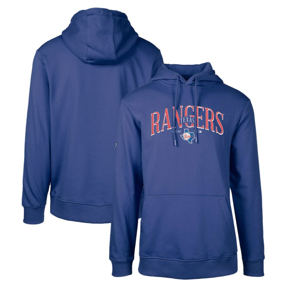 Texas Rangers Levelwear Cooperstown Collection Podium Retro Spellout Pullover Hoodie Clearance