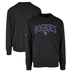 Colorado Rockies Levelwear Zane Cooperstown Collection Retro Spellout Pullover Sweatshirt Online