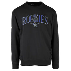 Colorado Rockies Levelwear Zane Cooperstown Collection Retro Spellout Pullover Sweatshirt Online