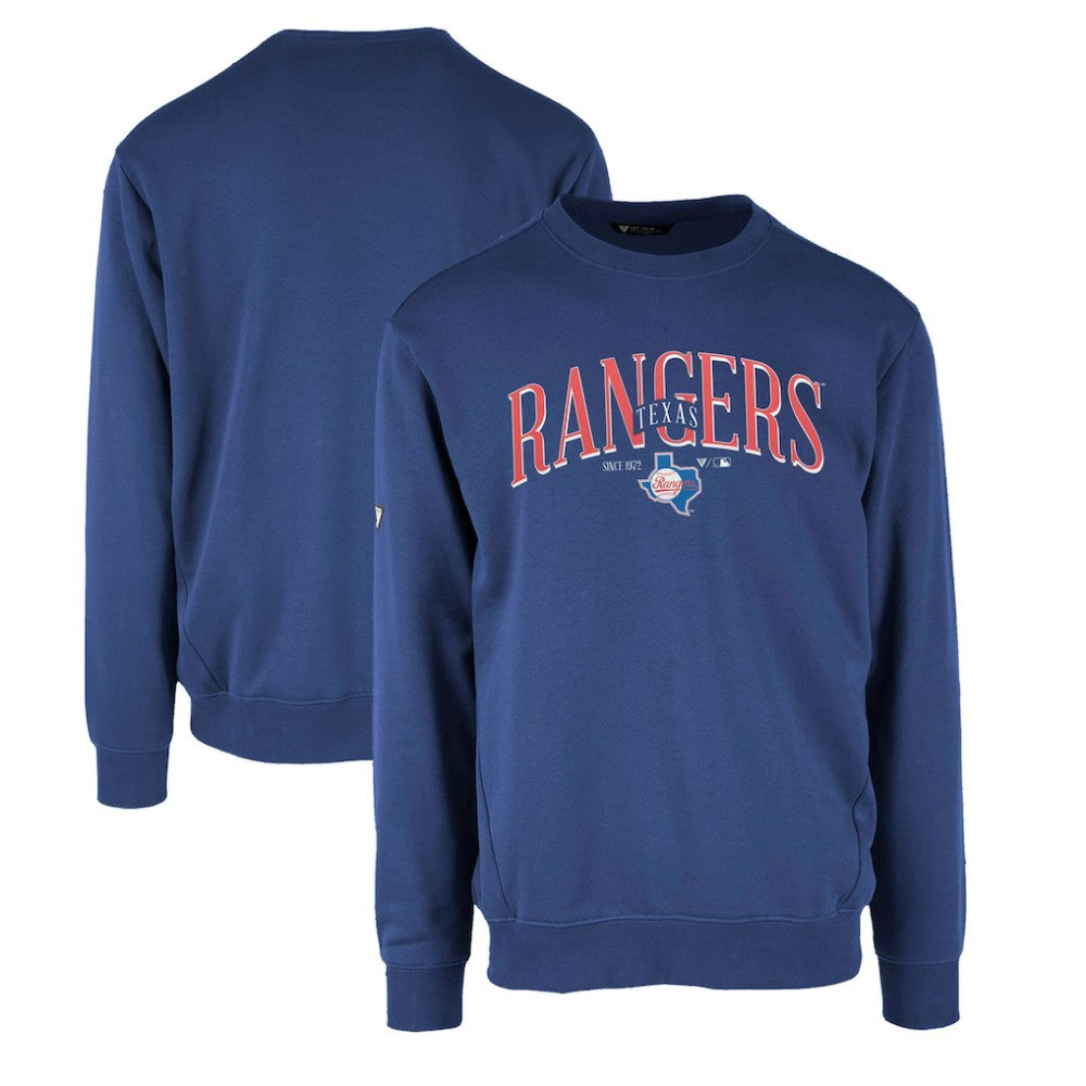 Texas Rangers Levelwear Zane Cooperstown Collection Retro Spellout Pullover Sweatshirt Online