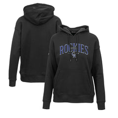 Colorado Rockies Levelwear Women's Adorn Cooperstown Collection Retro Spellout Pullover Hoodie Near Me
