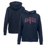 Los Angeles Angels Levelwear Women's Adorn Cooperstown Collection Retro Spellout Pullover Hoodie Sale